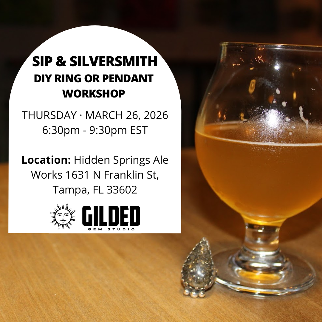 March 26, 2026 - Sip & Silversmith - DIY Ring Making Workshop