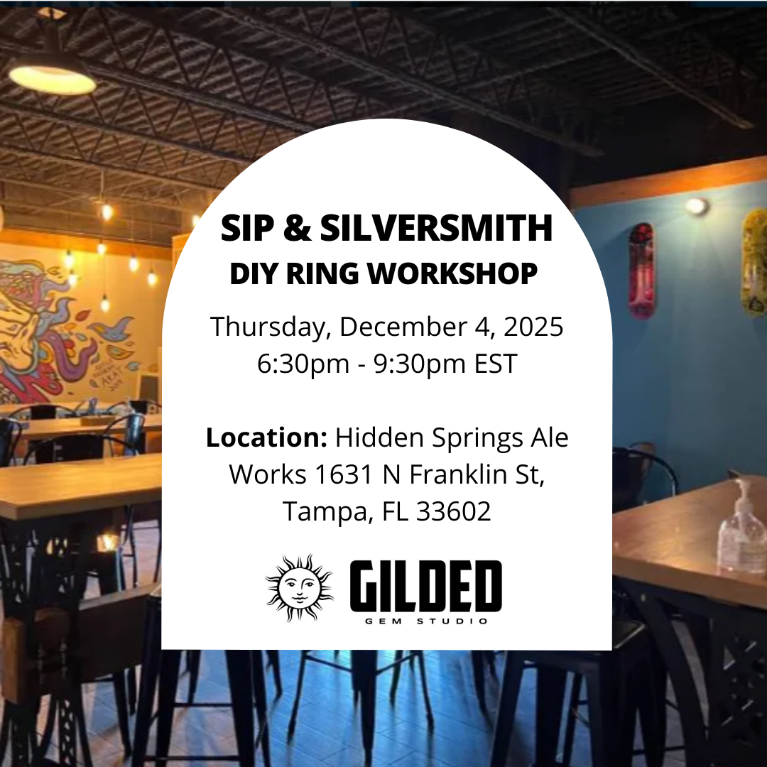 December 4, 2025 - Sip & Silversmith - DIY Ring Making Workshop
