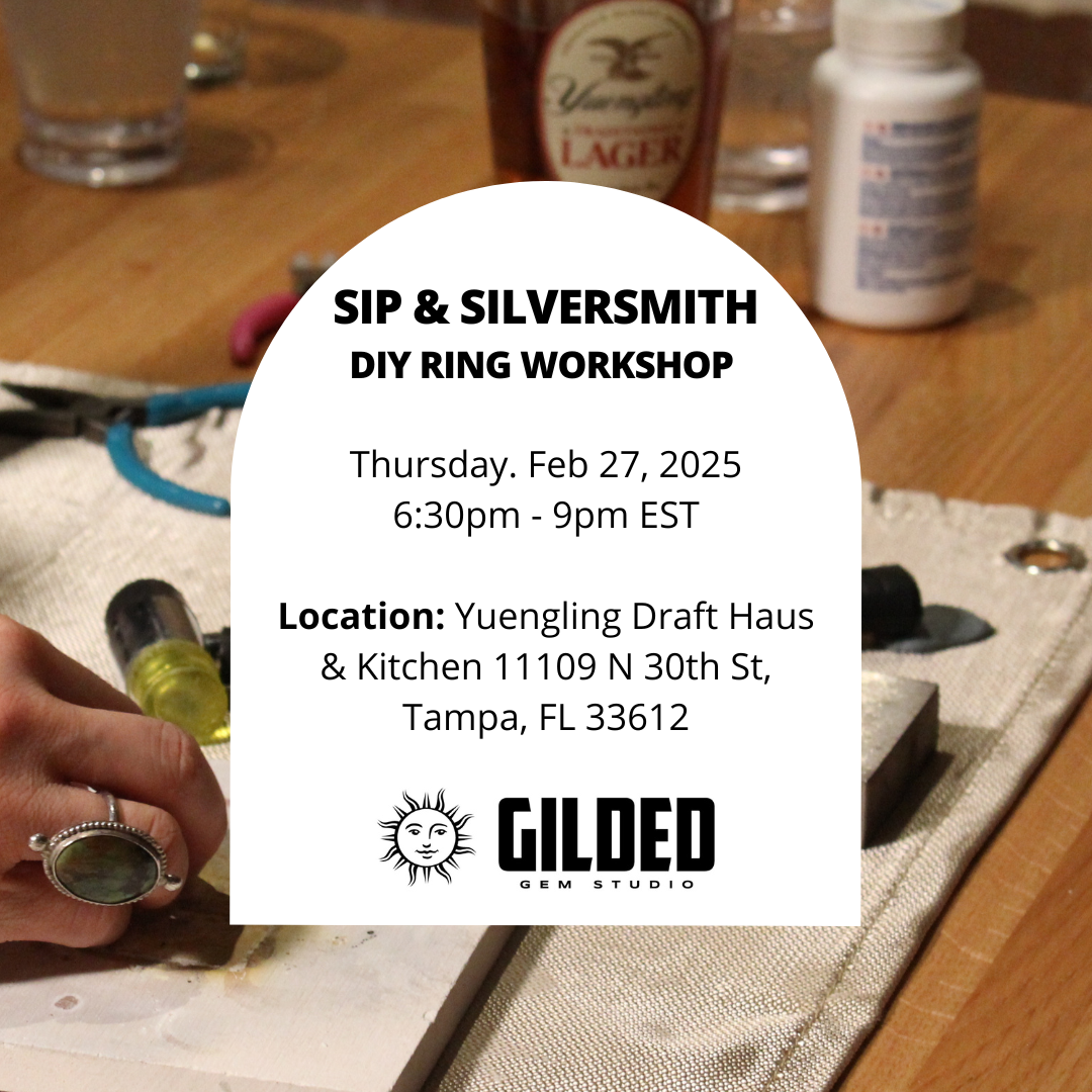 Feb 27, 2025 - Sip & Silversmith - DIY Ring Making Workshop