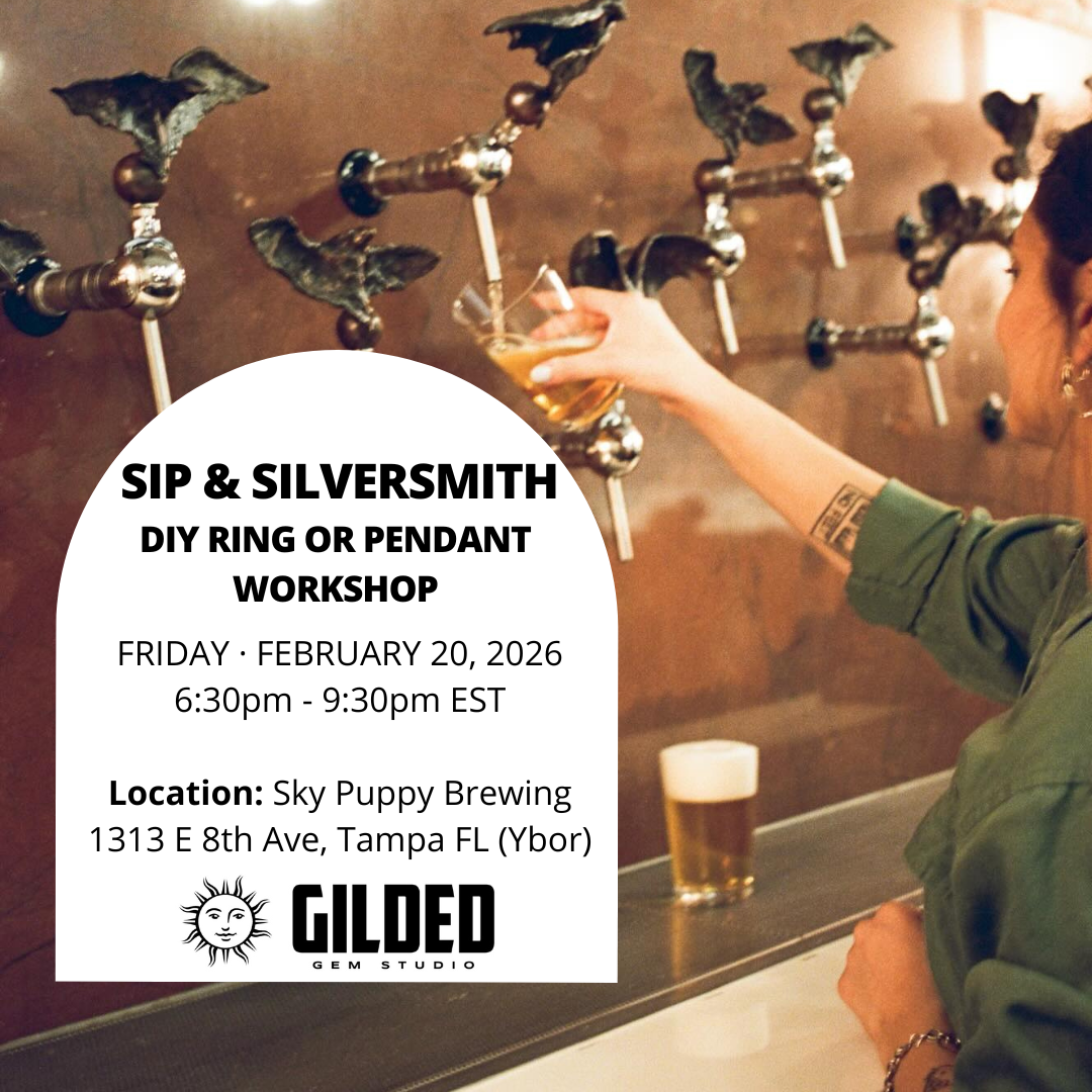 February 20, 2026 - Sip & Silversmith - DIY Ring or Pendant Workshop