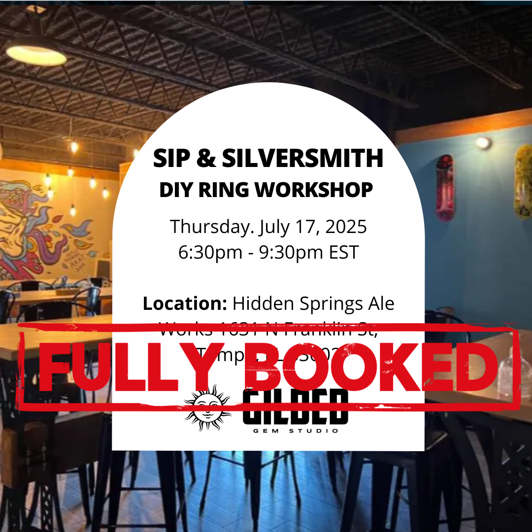July 17, 2025 - Sip & Silversmith - DIY Ring Making Workshop